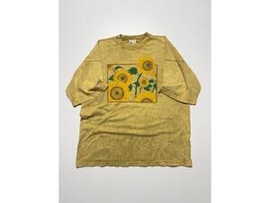 vintage ultra activewear sunflower tshirt mens XL